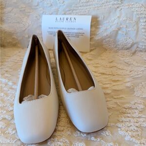 Ralph Lauren Beige Ballet Flats